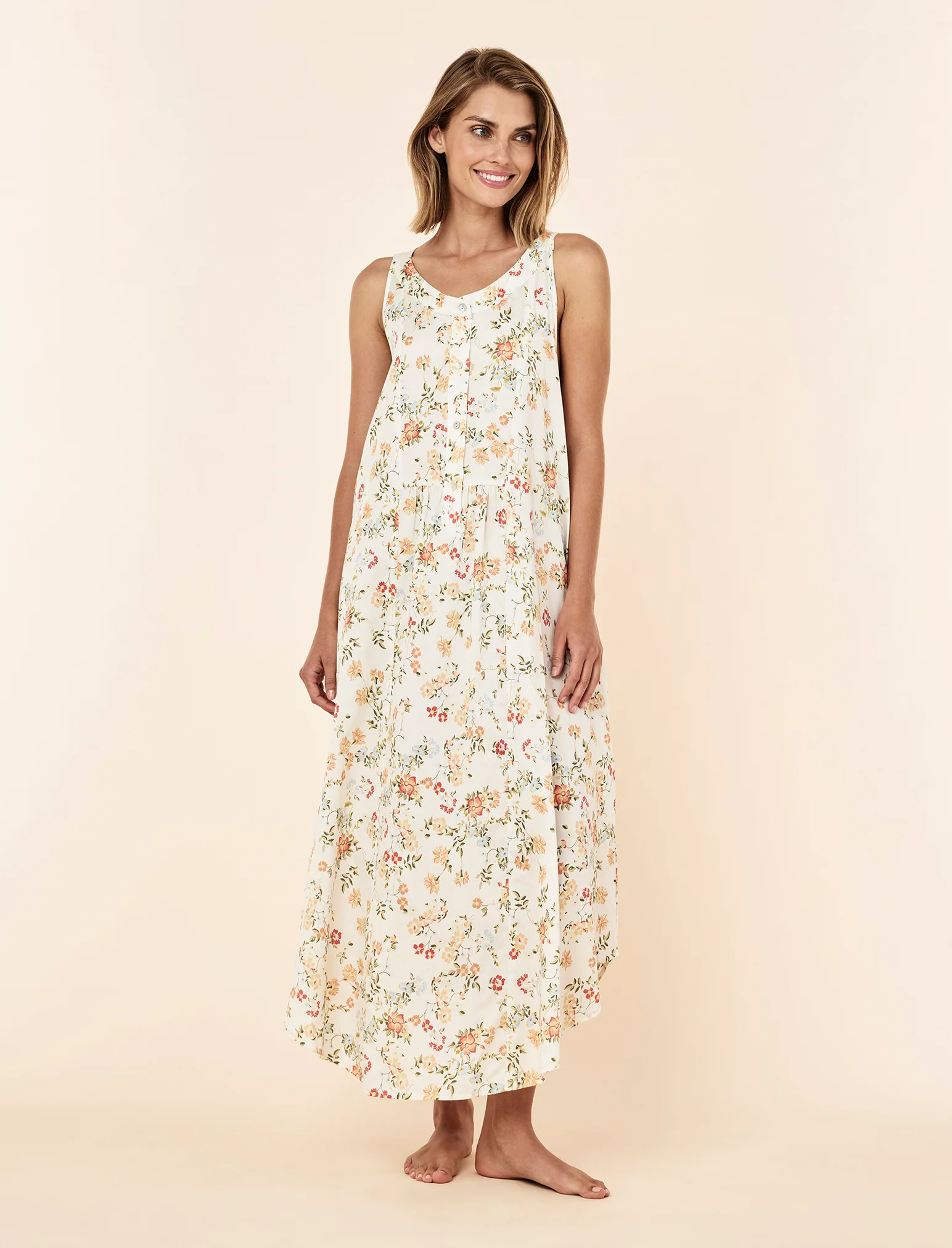Amber Panel Front Maxi Nightie - Image 6