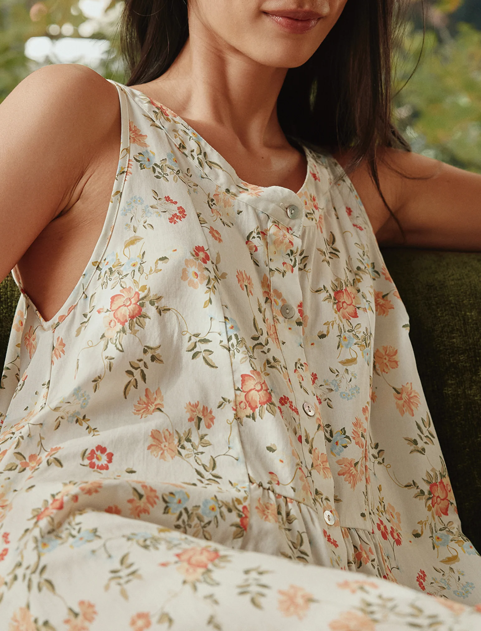 Amber Panel Front Maxi Nightie - Image 8