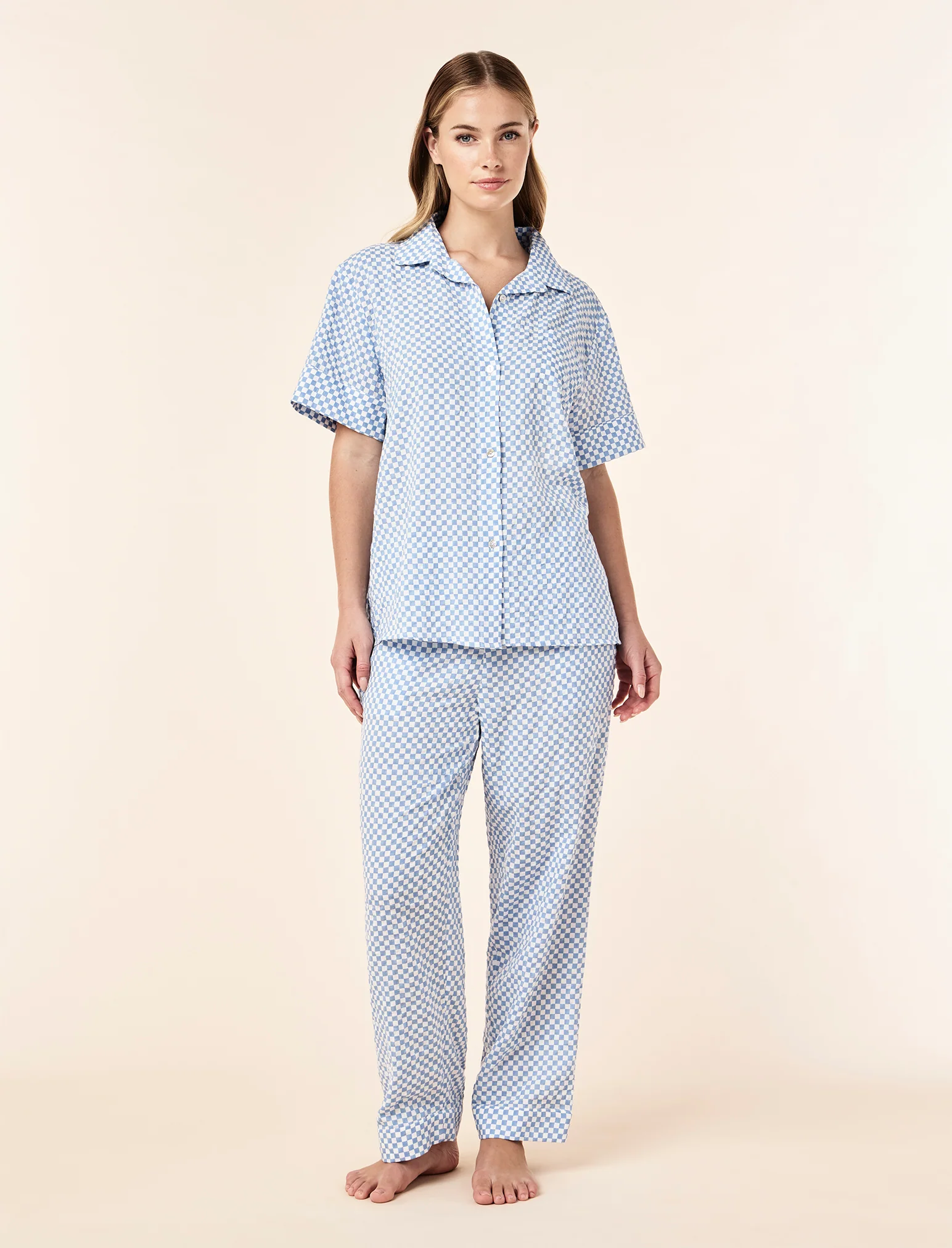 Anais Short Sleeve Full Length PJ Set - Image 3