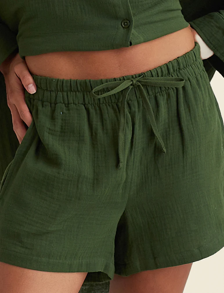 Ashley Textured Cotton Oversized Boxer Short - Image 4