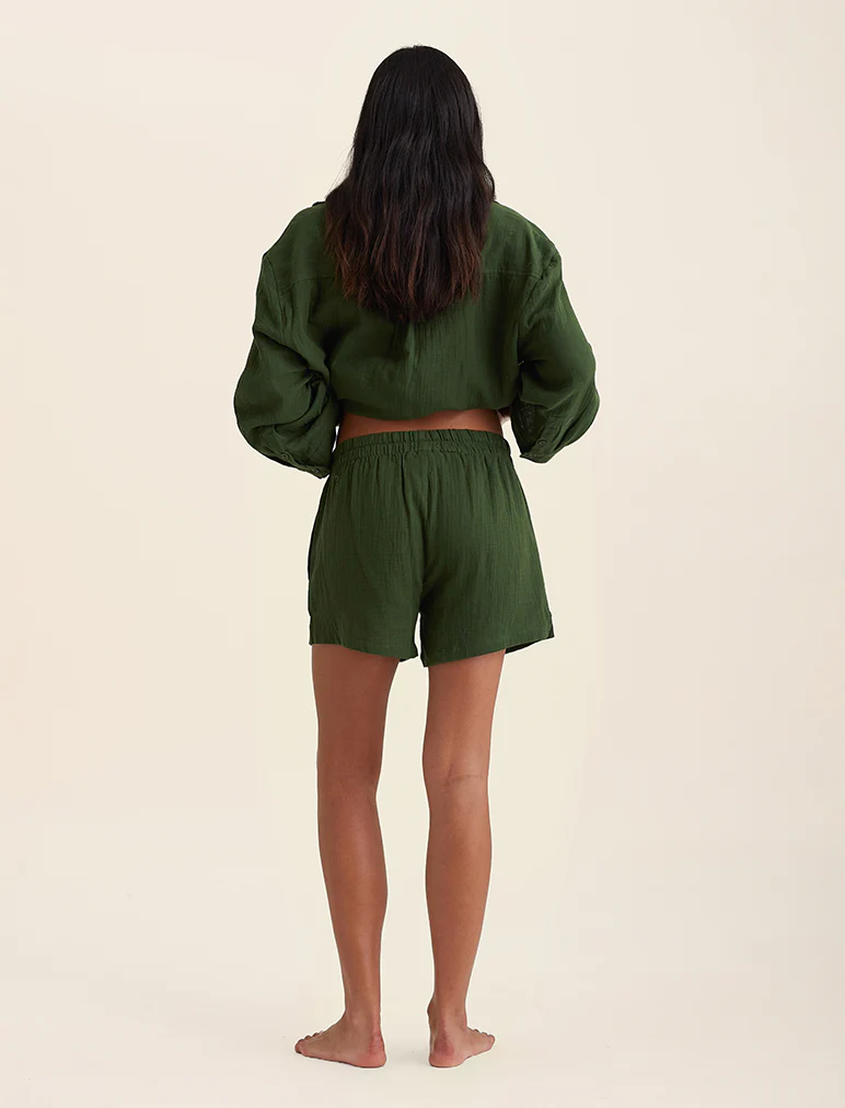 Ashley Textured Cotton Oversized Boxer Short - Image 5