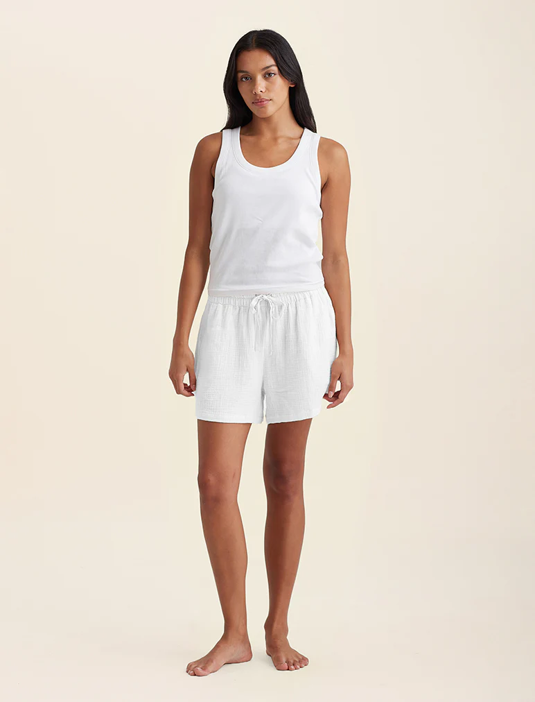 Ashley Textured Cotton Oversized Boxer Short - Image 2