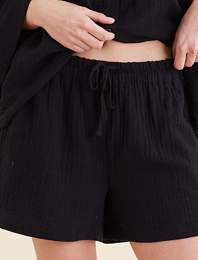 Ashley Textured Cotton Oversized Boxer Short - Image 5