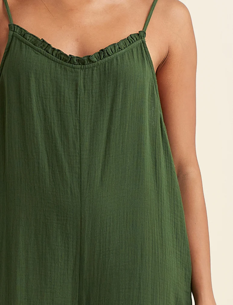 Ashley Textured Cotton Relaxed Jumpsuit - Image 4