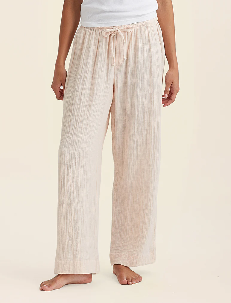 Ashley Textured Cotton Wide Leg Pant - Image 2