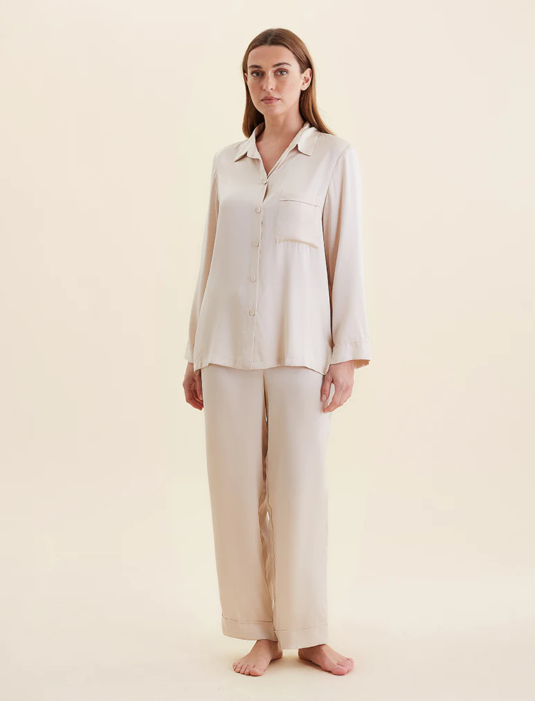 Audrey Washable Silk Full Length PJ - Image 8