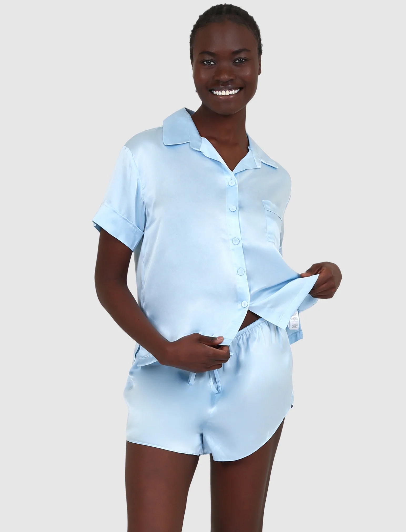 Audrey Washable Silk Boxer PJ Set - Image 3