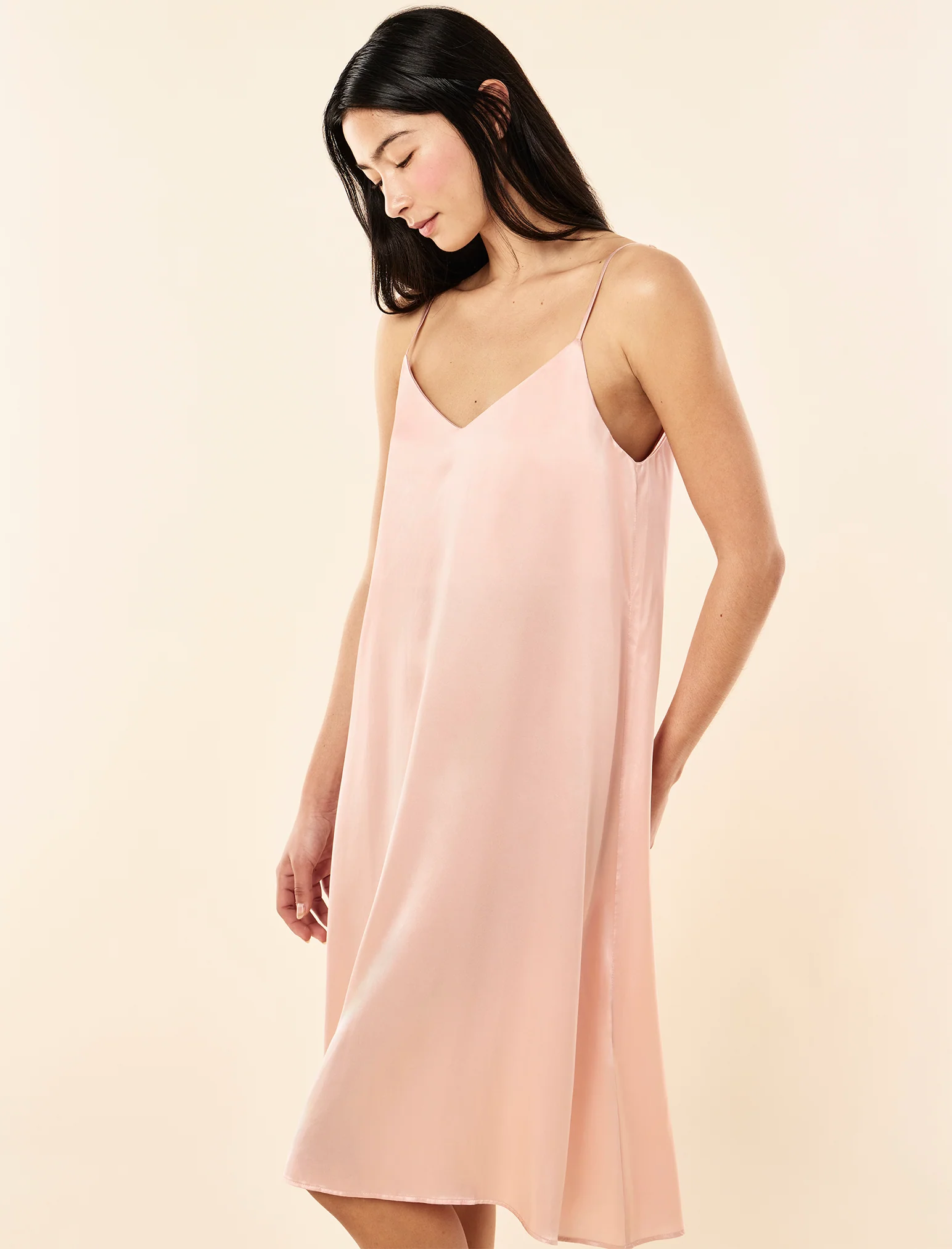 Audrey Washable Silk Slip Nightie - Image 4