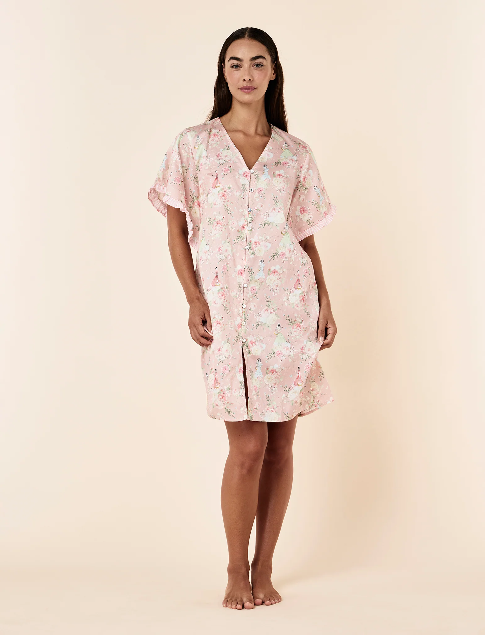 Blush Baskets Midi Nightie - Image 2