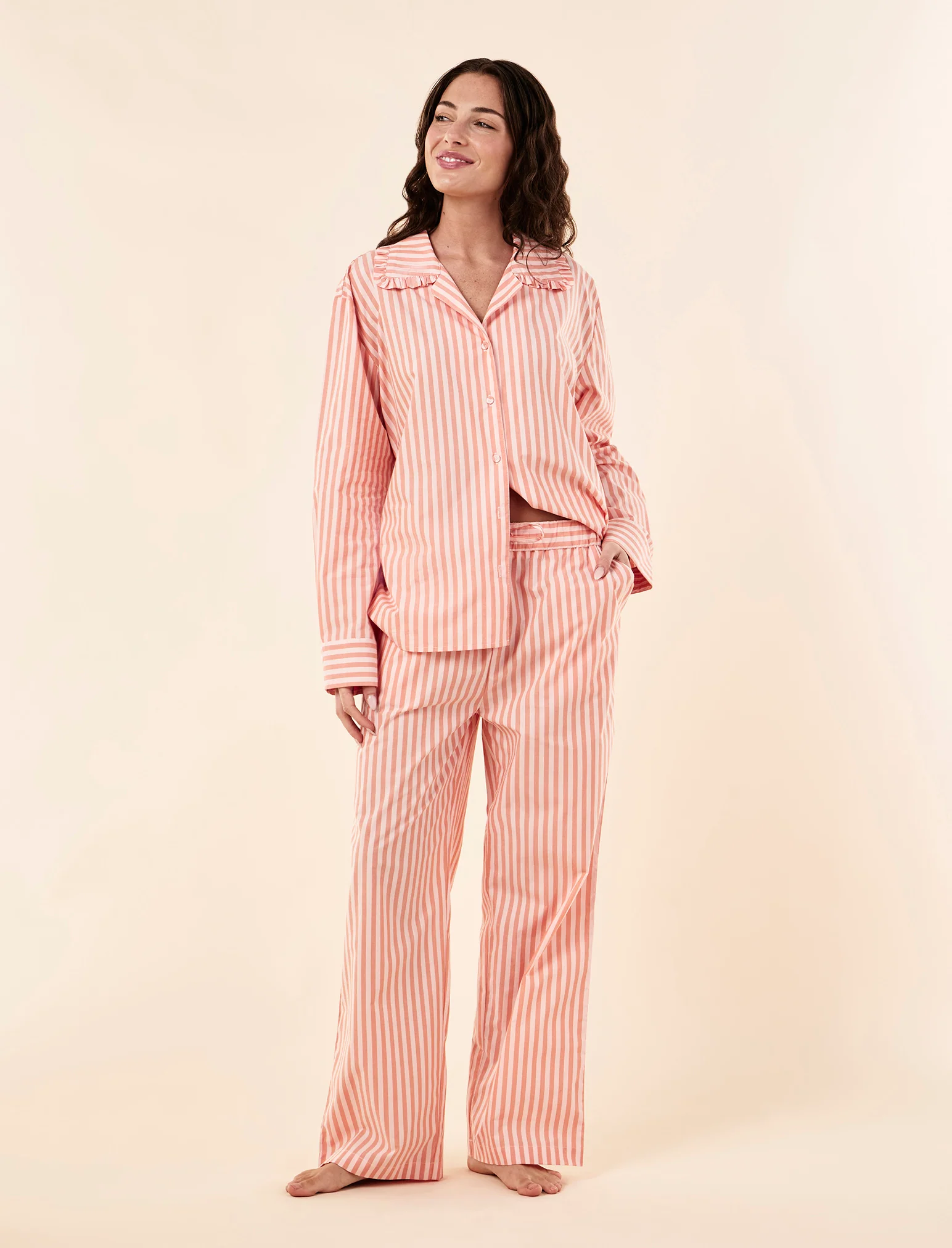 Butterscotch Stripe Full Length PJ Set - Image 3