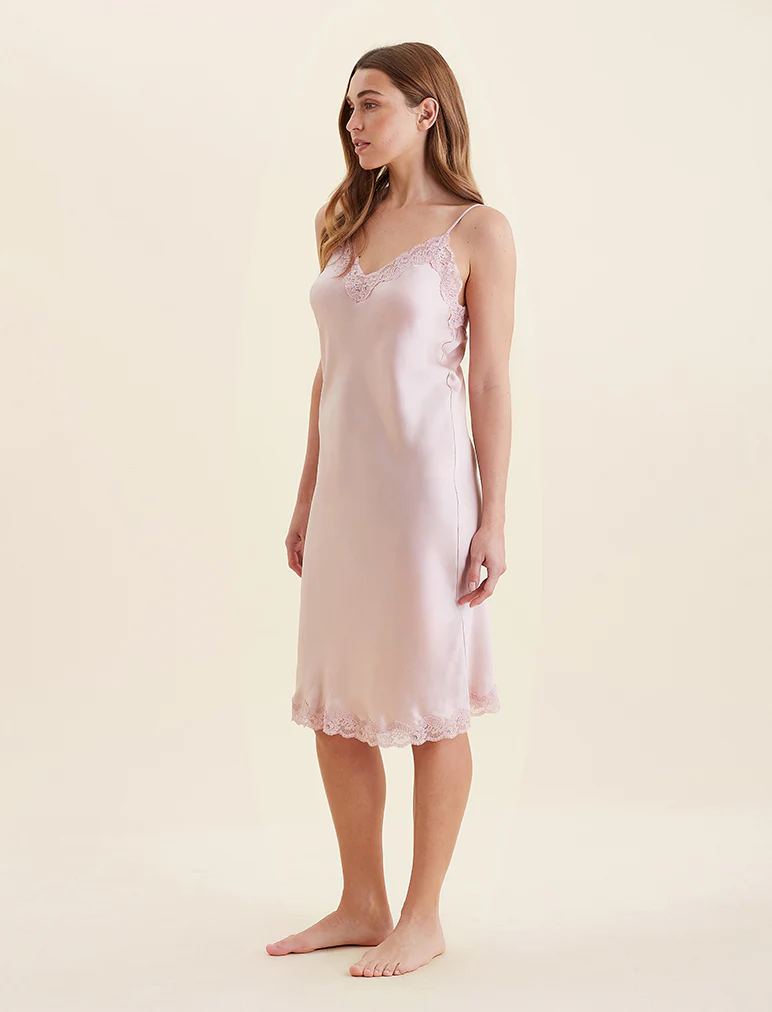 Camille Silk Lace Long Slip - Image 3