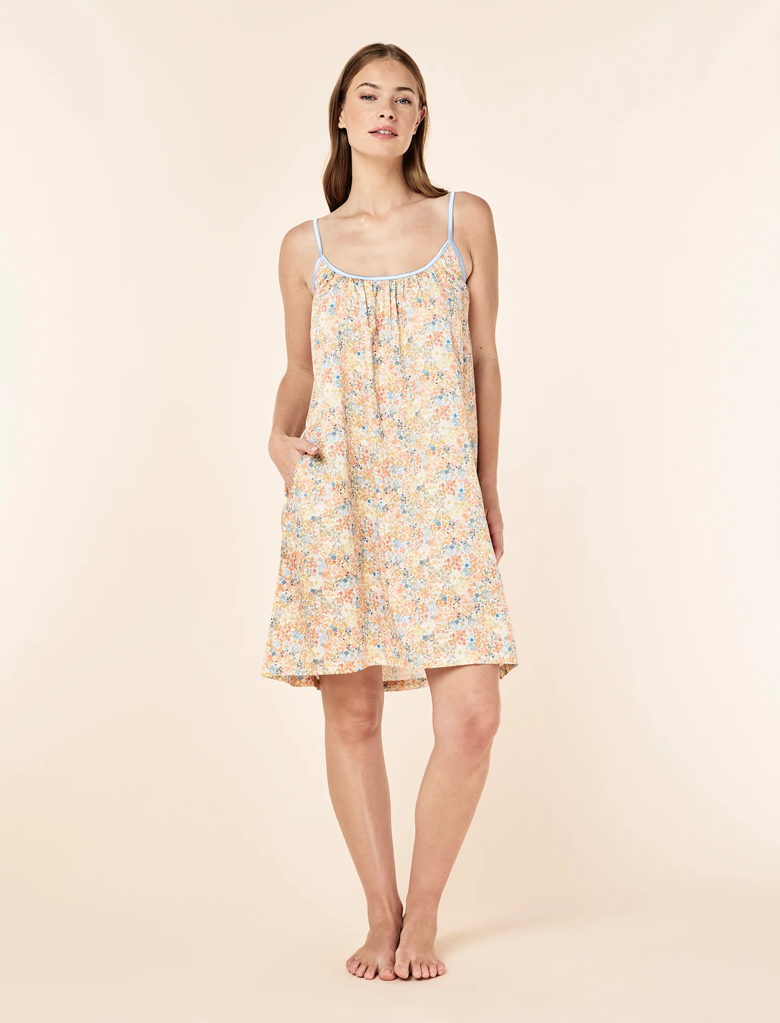 Carly Floral Strappy Nightie - Image 3