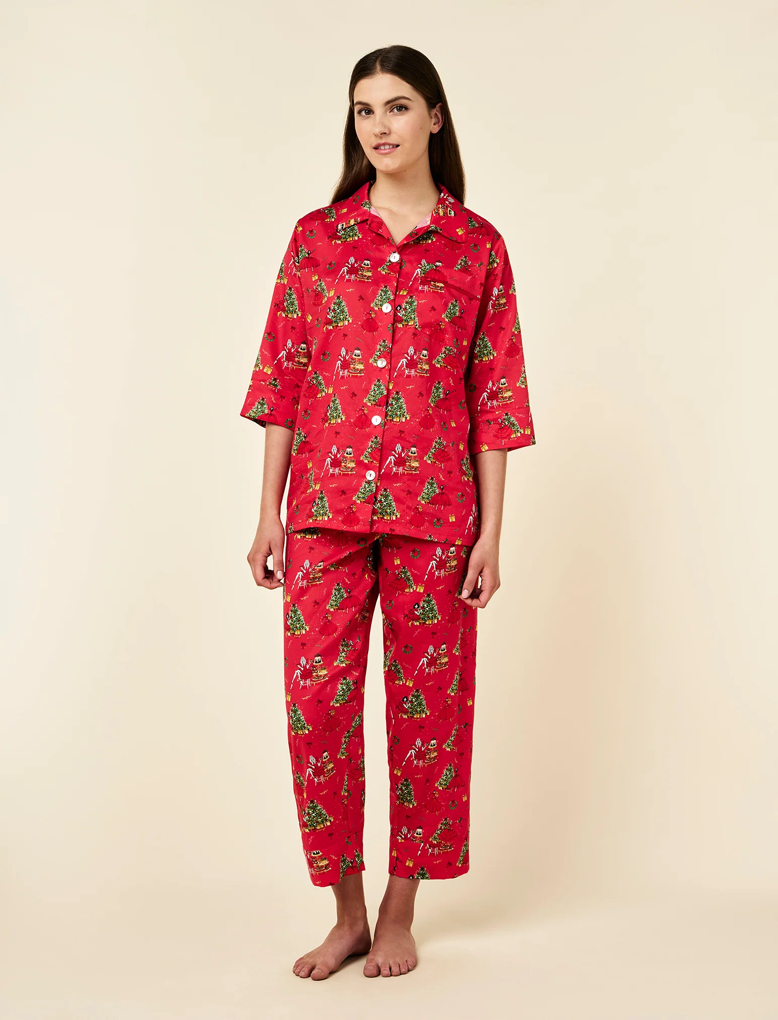 Christmas Surprise Crop PJ Set