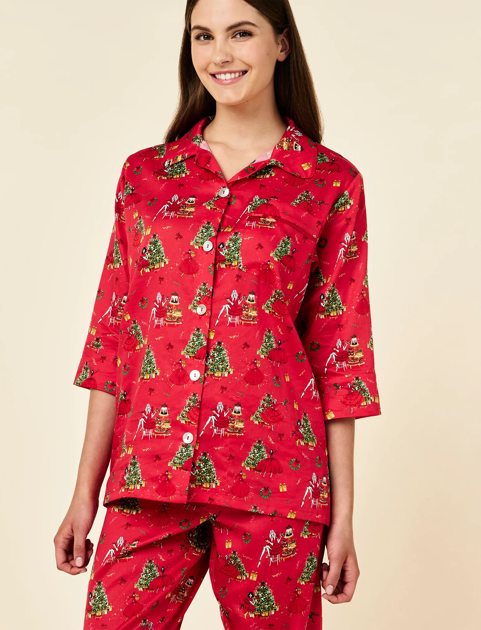 Christmas Surprise Crop PJ Set - Image 2