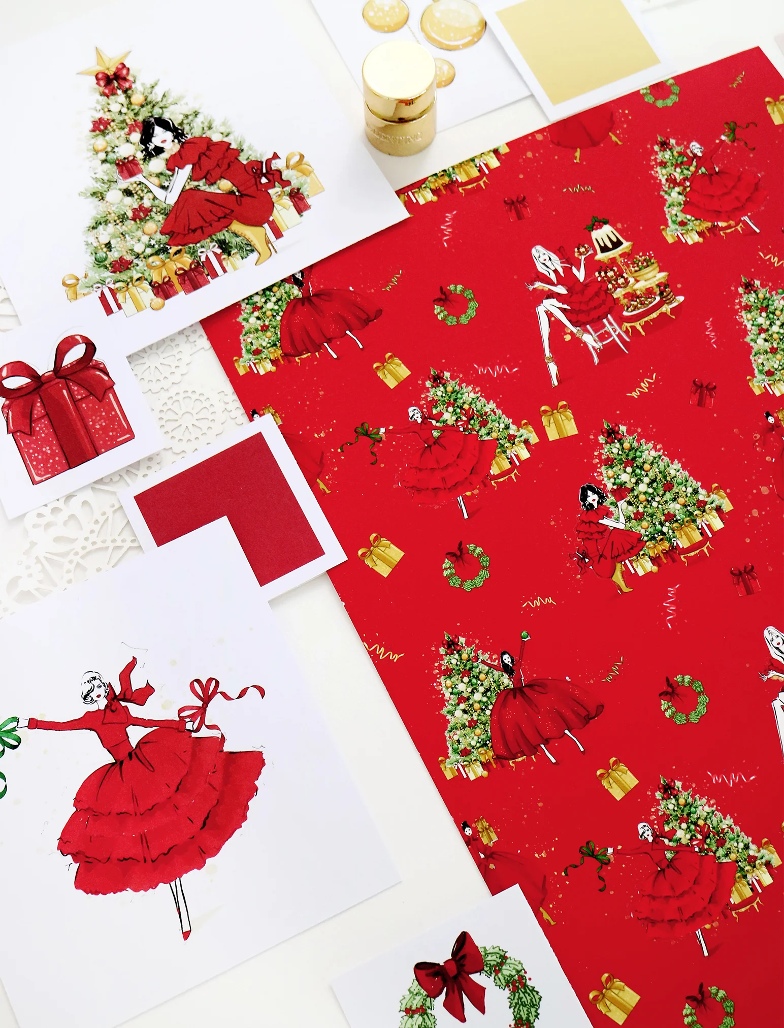 Christmas Surprise Crop PJ Set - Image 5
