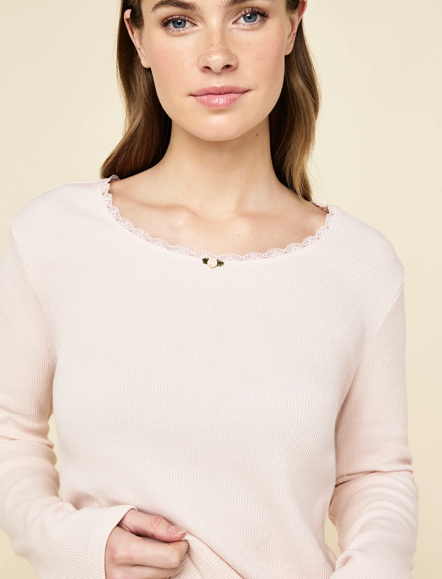 Claire Soft Cotton Waffle PJ Set - Image 4