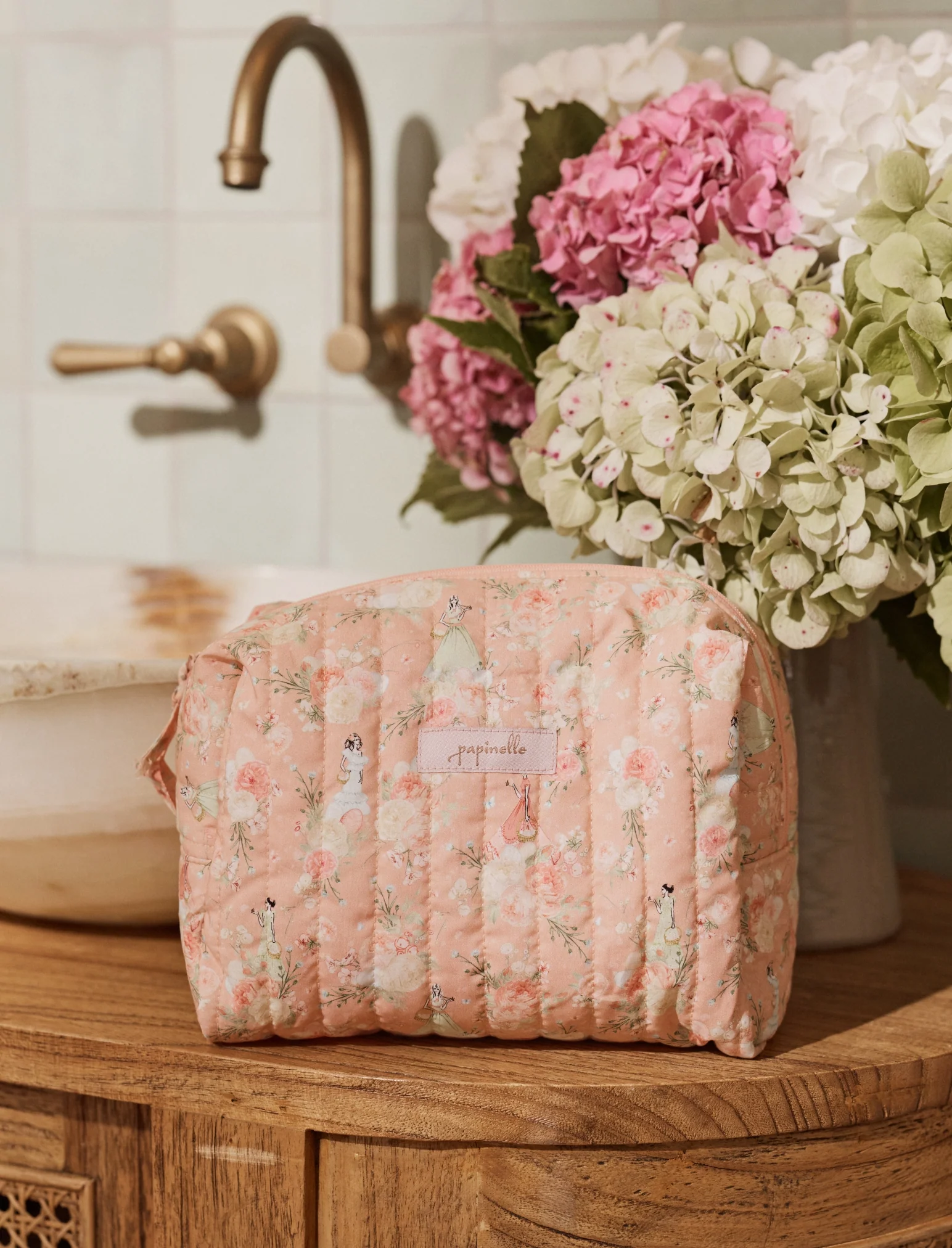 Blush Baskets Quilted Cos Bag - Image 2