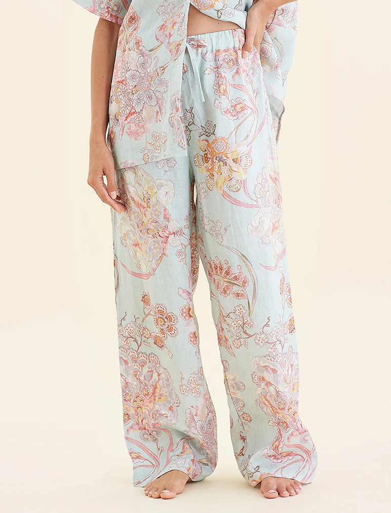 Coco Resort Linen Full Length Pant