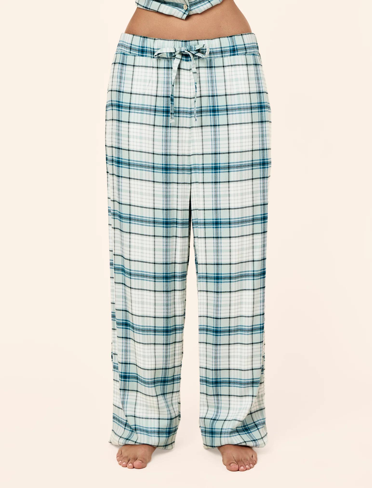 Comfy Plaid Full Length PJ Set - Image 6