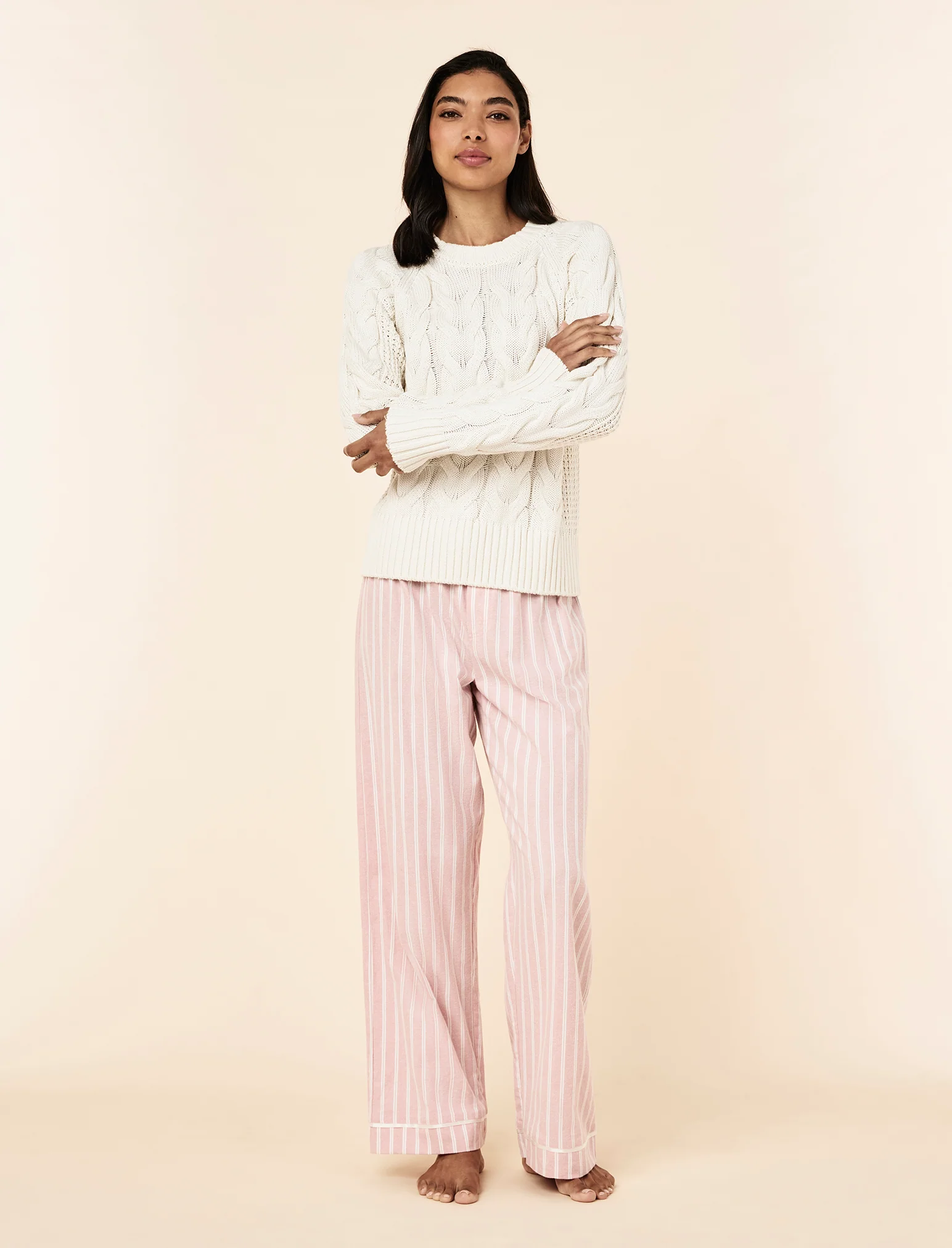Cosy Cable Cotton Cashmere Jumper - Image 5