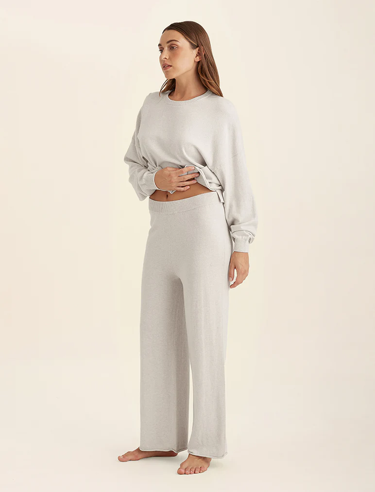 Cotton Cashmere Straight Leg Pant - Image 3