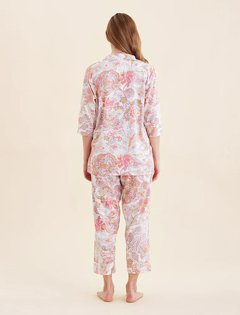 Ella Crop PJ Set with Eye Mask - Image 7