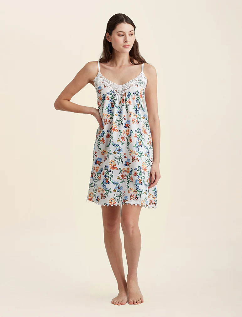 Harper Lace Front Midi Nightie - Image 3