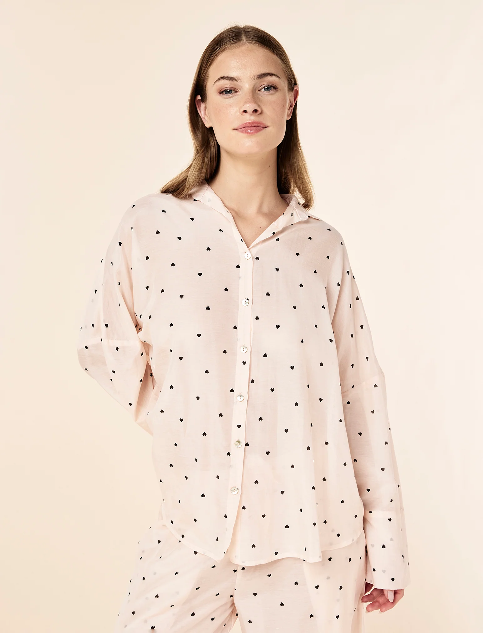 Hearts Full Length PJ Set - Image 4