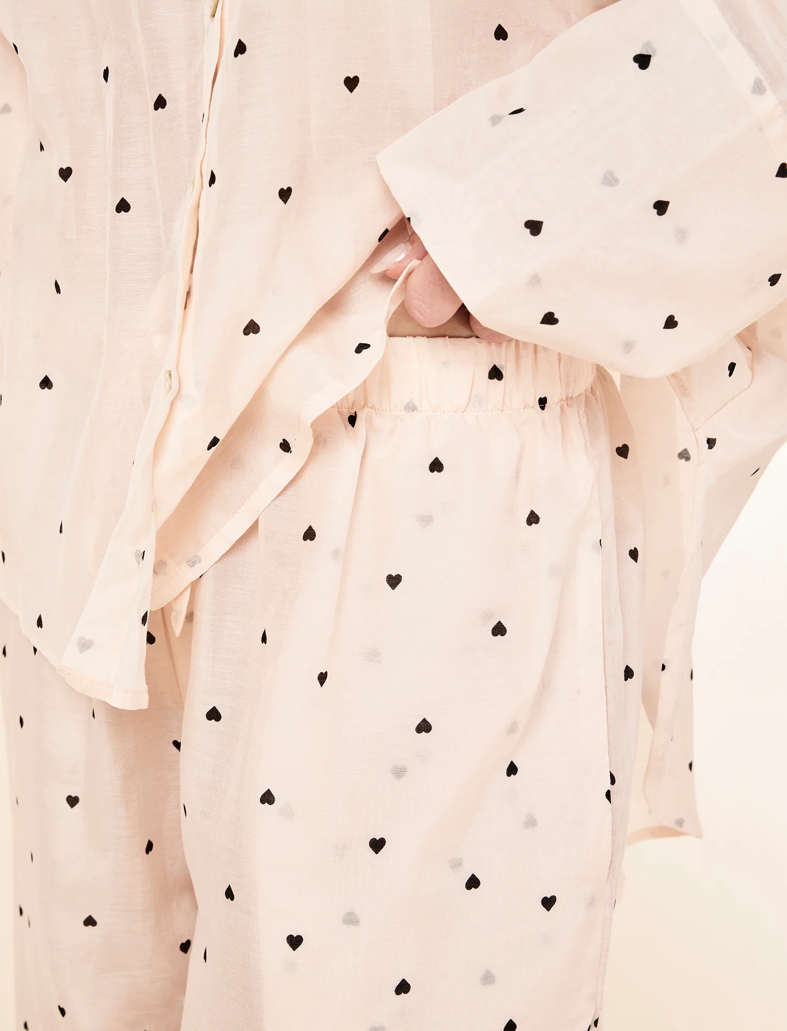 Hearts Full Length PJ Set - Image 5