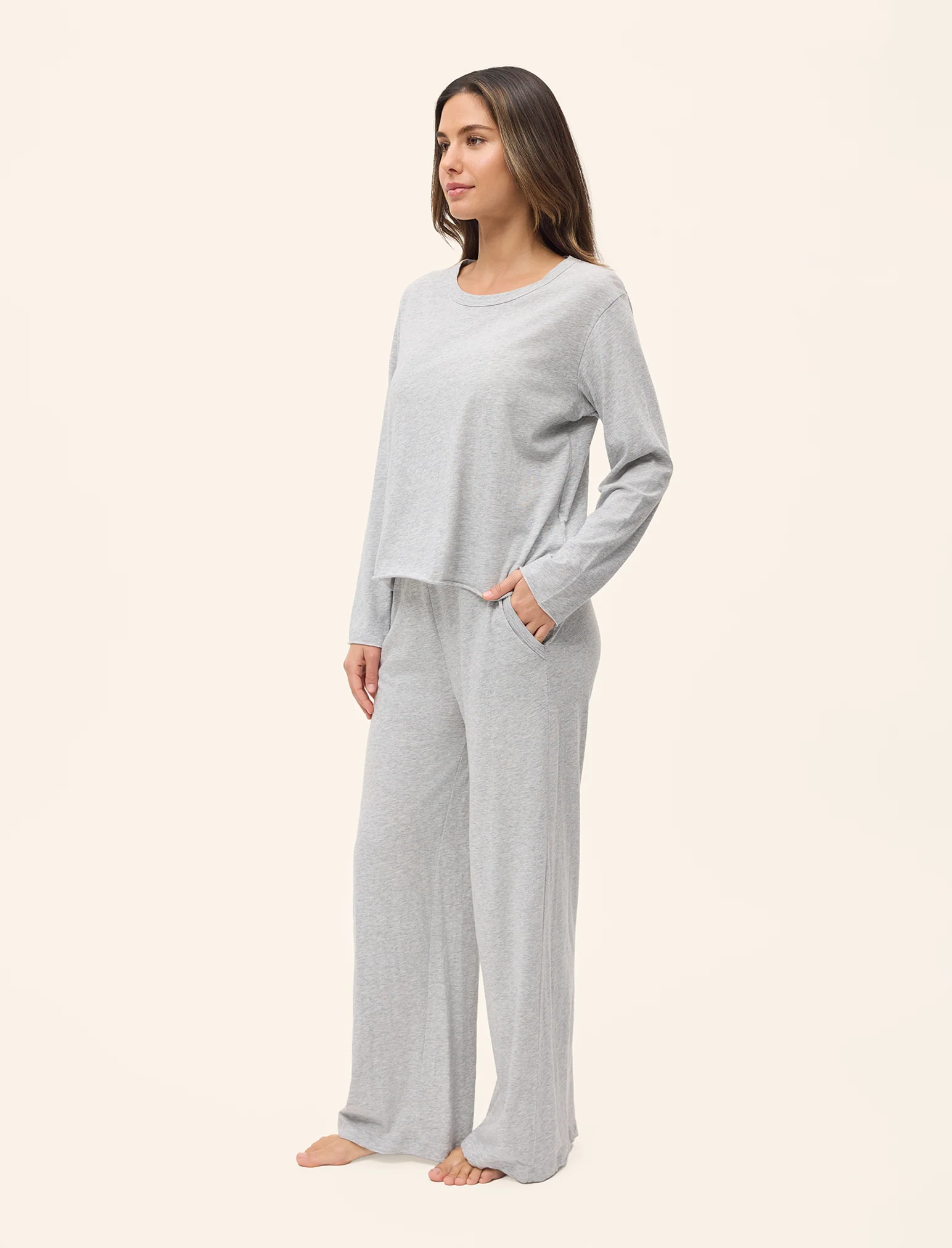 Jada Organic Cotton Boxy Long Sleeve Tee - Image 4