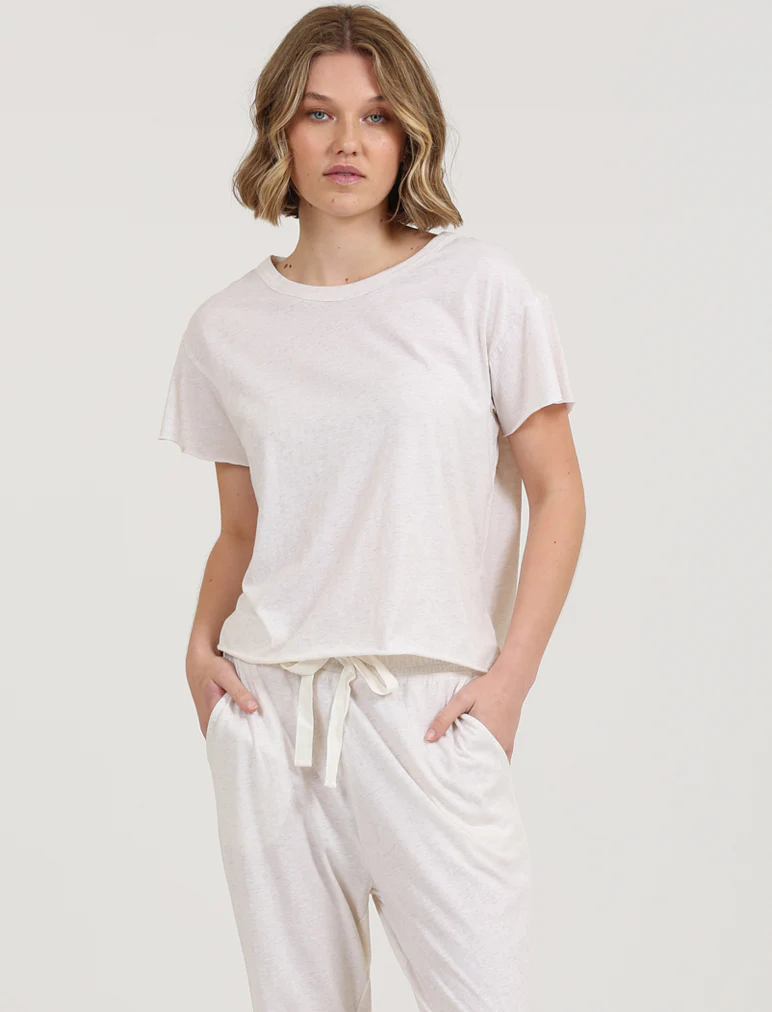 Jada Organic Cotton Knit Boxy Tee - Image 11