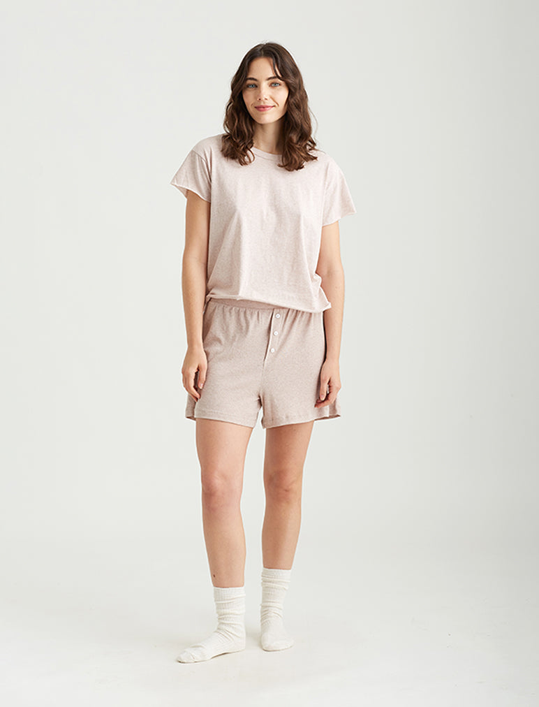 Jada Organic Cotton Knit Boxy Tee - Image 9