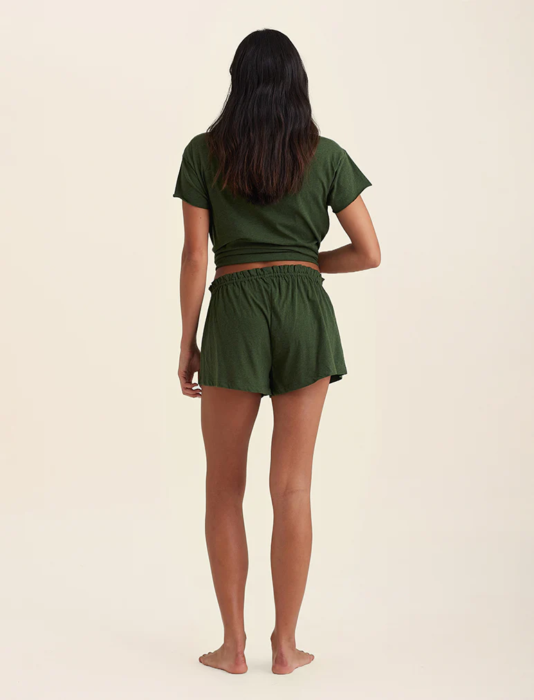 Jada Organic Cotton Knit Elastic-Waist Shorts - Image 6