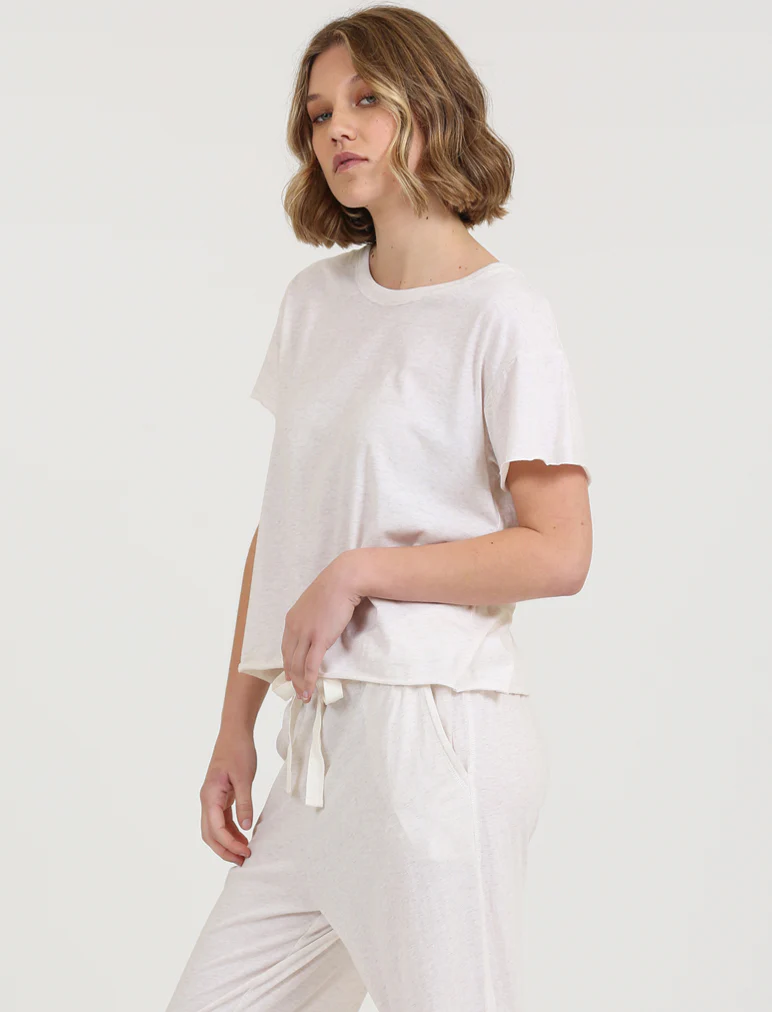 Jada Organic Cotton Knit Boxy Tee - Image 2