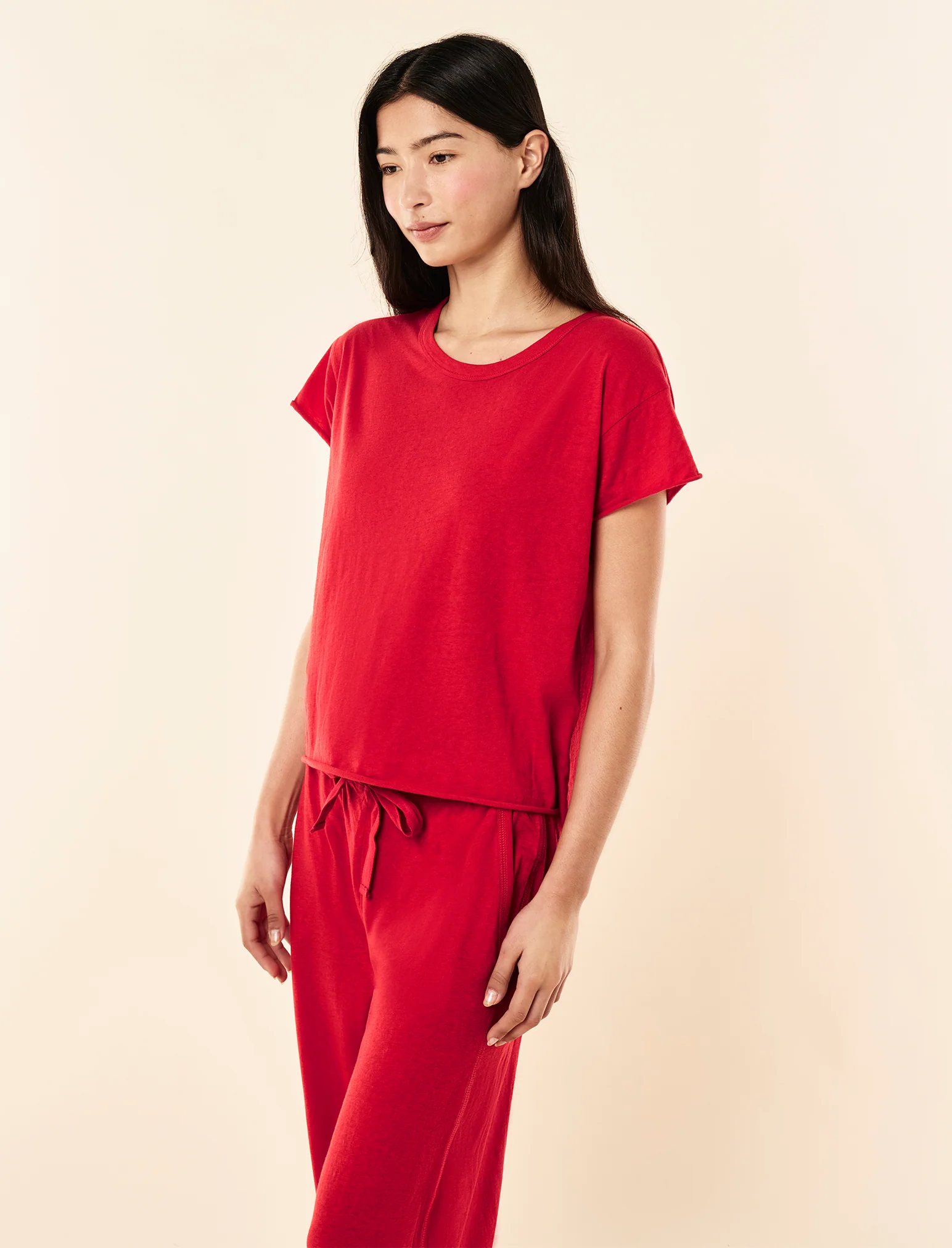 Jada Organic Cotton Knit Boxy Tee - Image 3