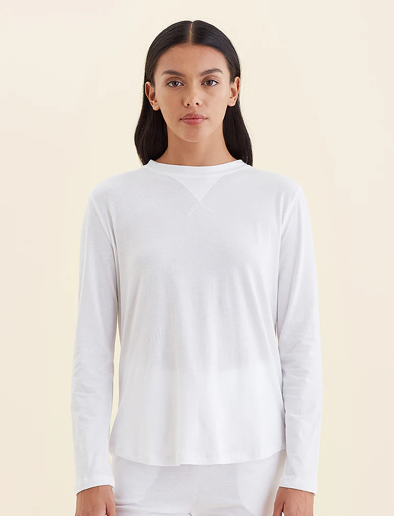 Jada Organic Cotton Knit Long Sleeve Tee - Image 2