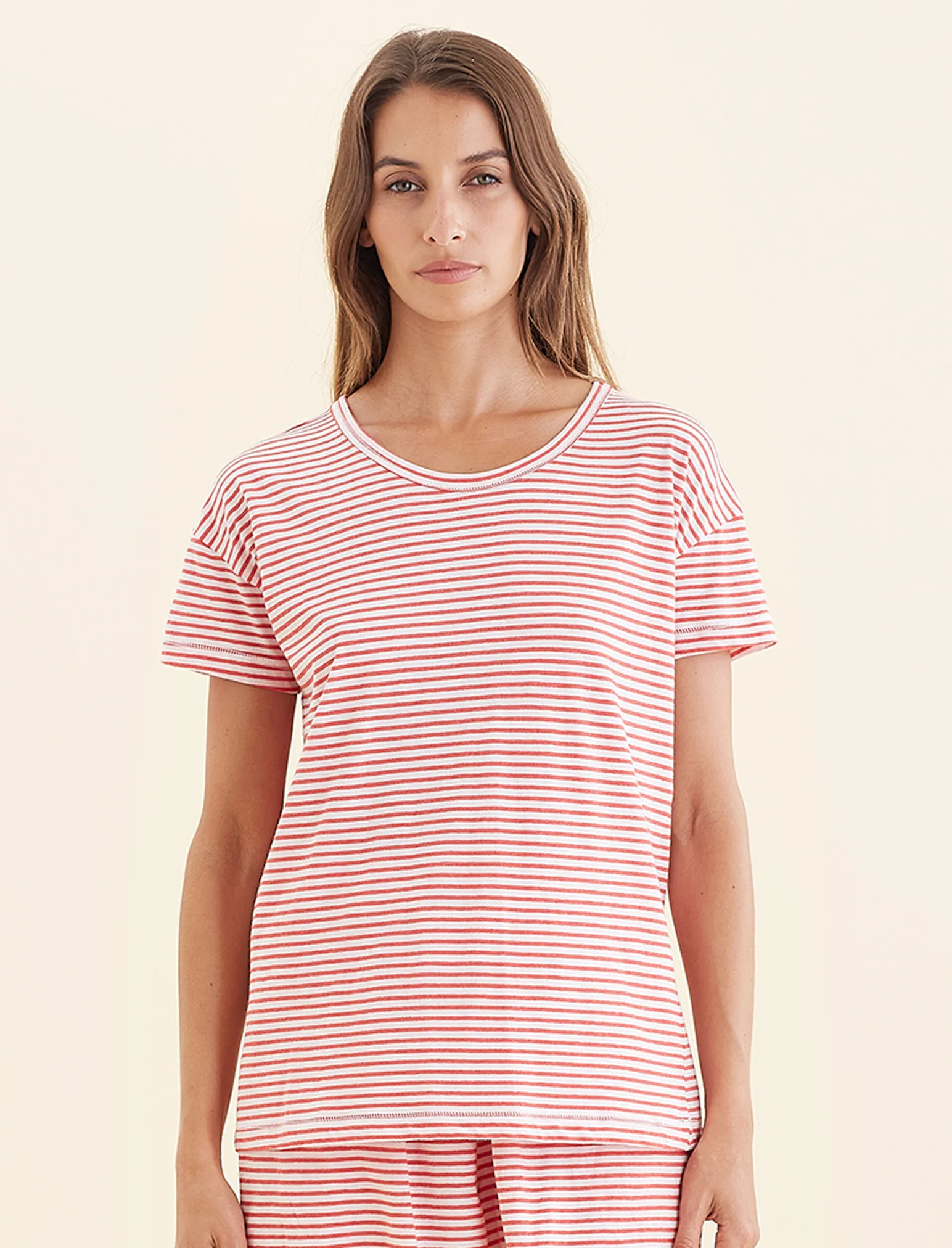 Jada Organic Cotton Knit Classic Tee - Image 2