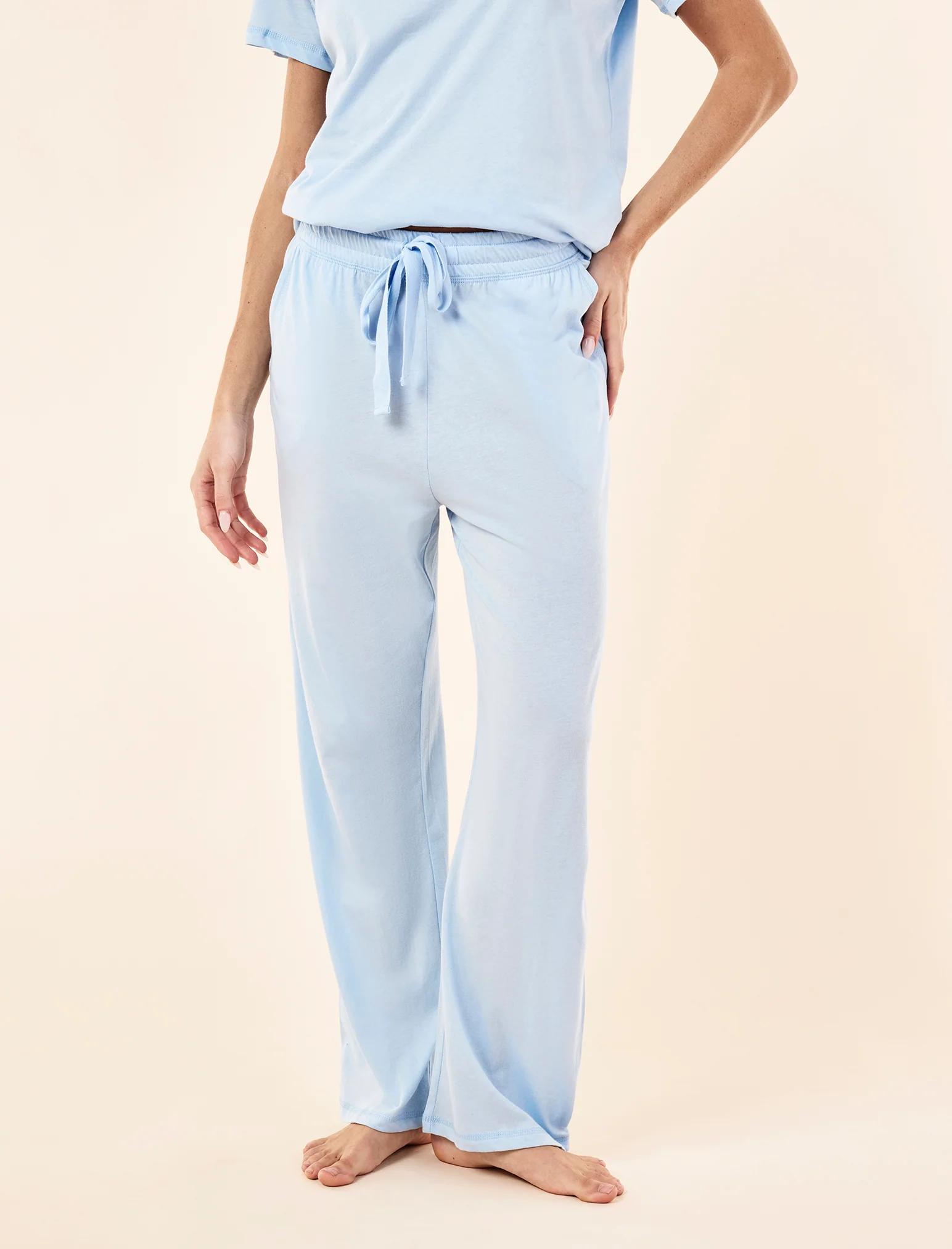 Jada Organic Cotton Knit Tee & Straight Leg Pant - Image 4