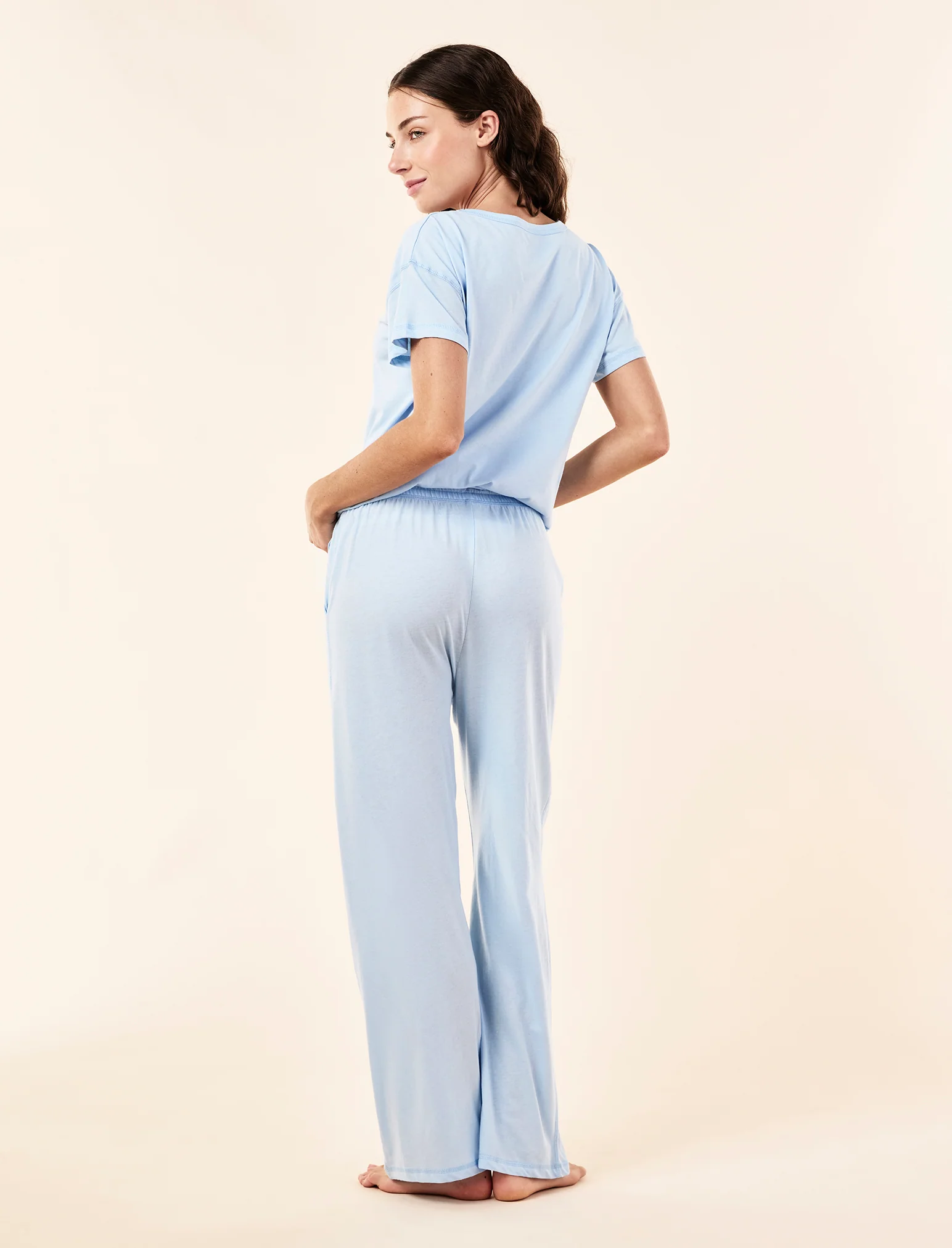 Jada Organic Cotton Knit Tee & Straight Leg Pant - Image 5