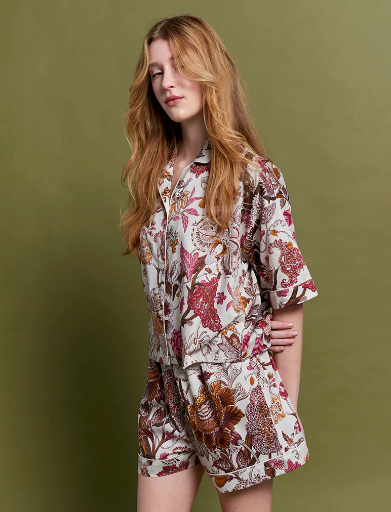 Karen Walker Edwardian Floral Boxer PJ Set - Image 7