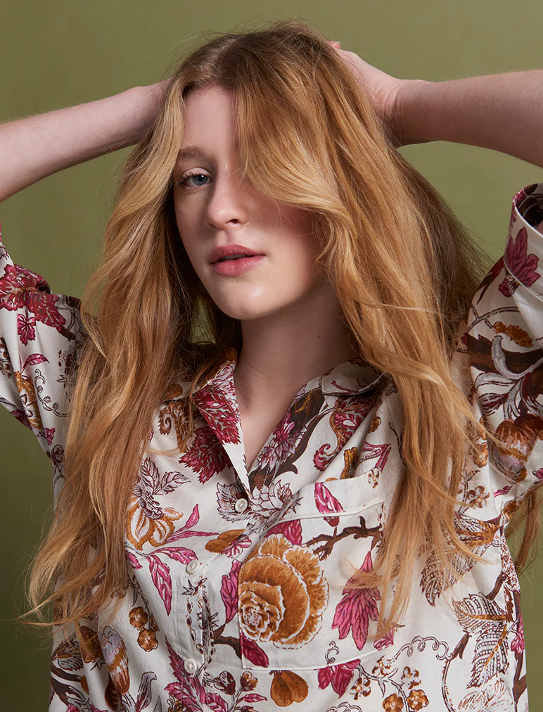 Karen Walker Edwardian Floral Crop PJ Set - Image 2