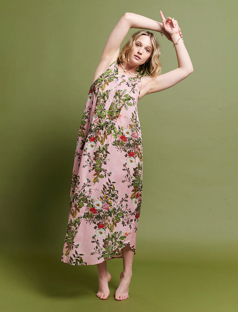 Karen Walker Love Letters Panel Front Maxi Nightie - Image 6