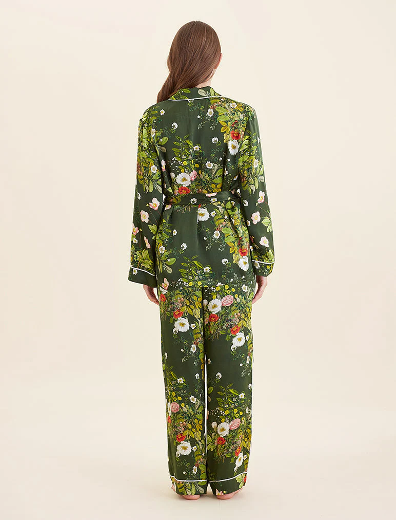Karen Walker Love Letters Silk Wrap PJ Set - Image 7