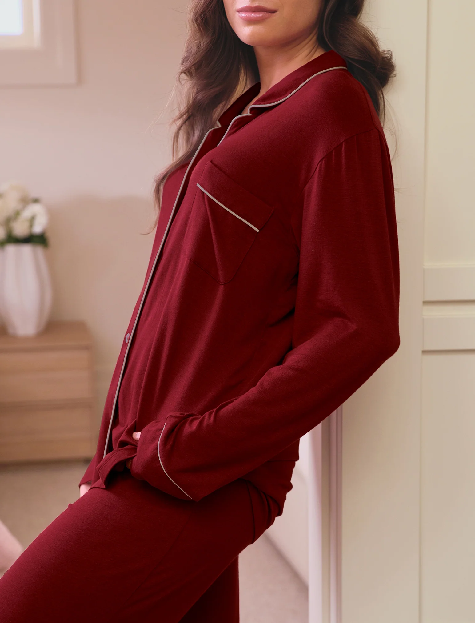 Kate Modal Soft Full Length PJ Set - Image 2