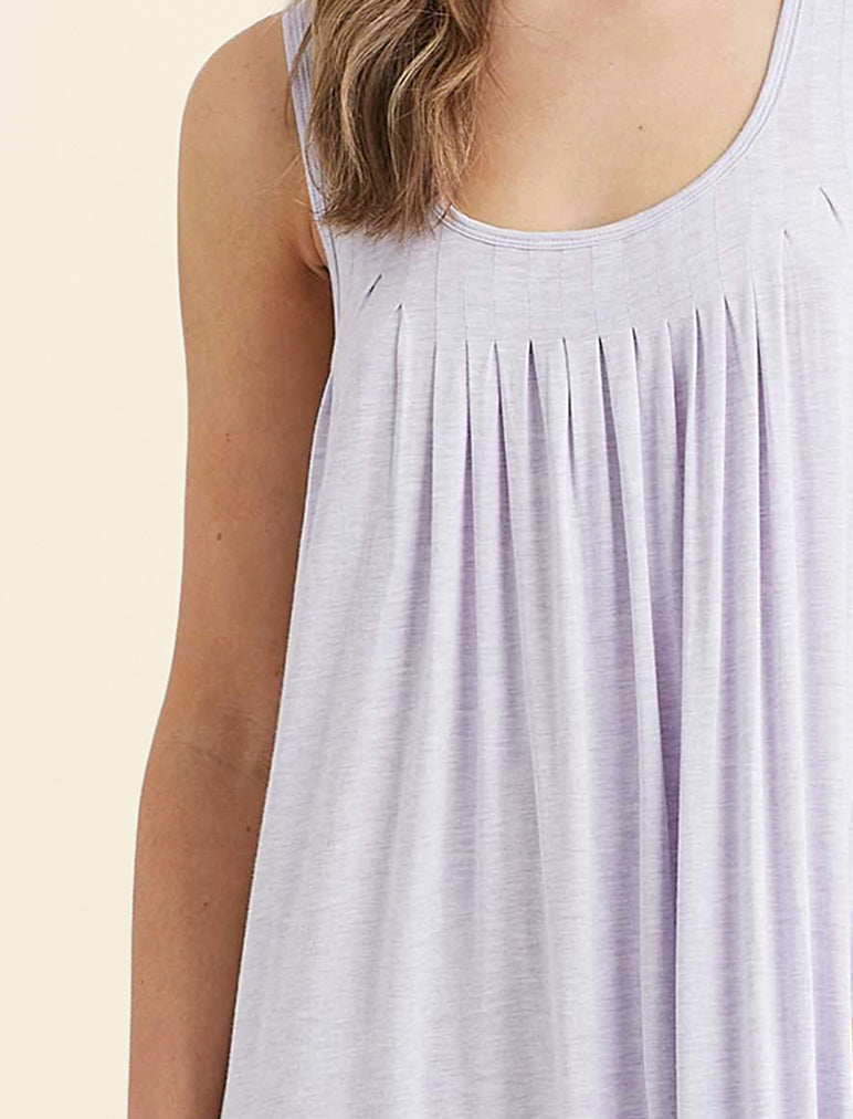 Kate Modal Soft Pleat Front Maxi Nightie - Image 3