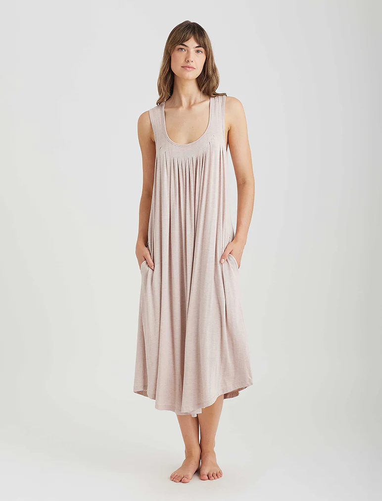 Kate Modal Soft Pleat Front Maxi Nightie - Image 10