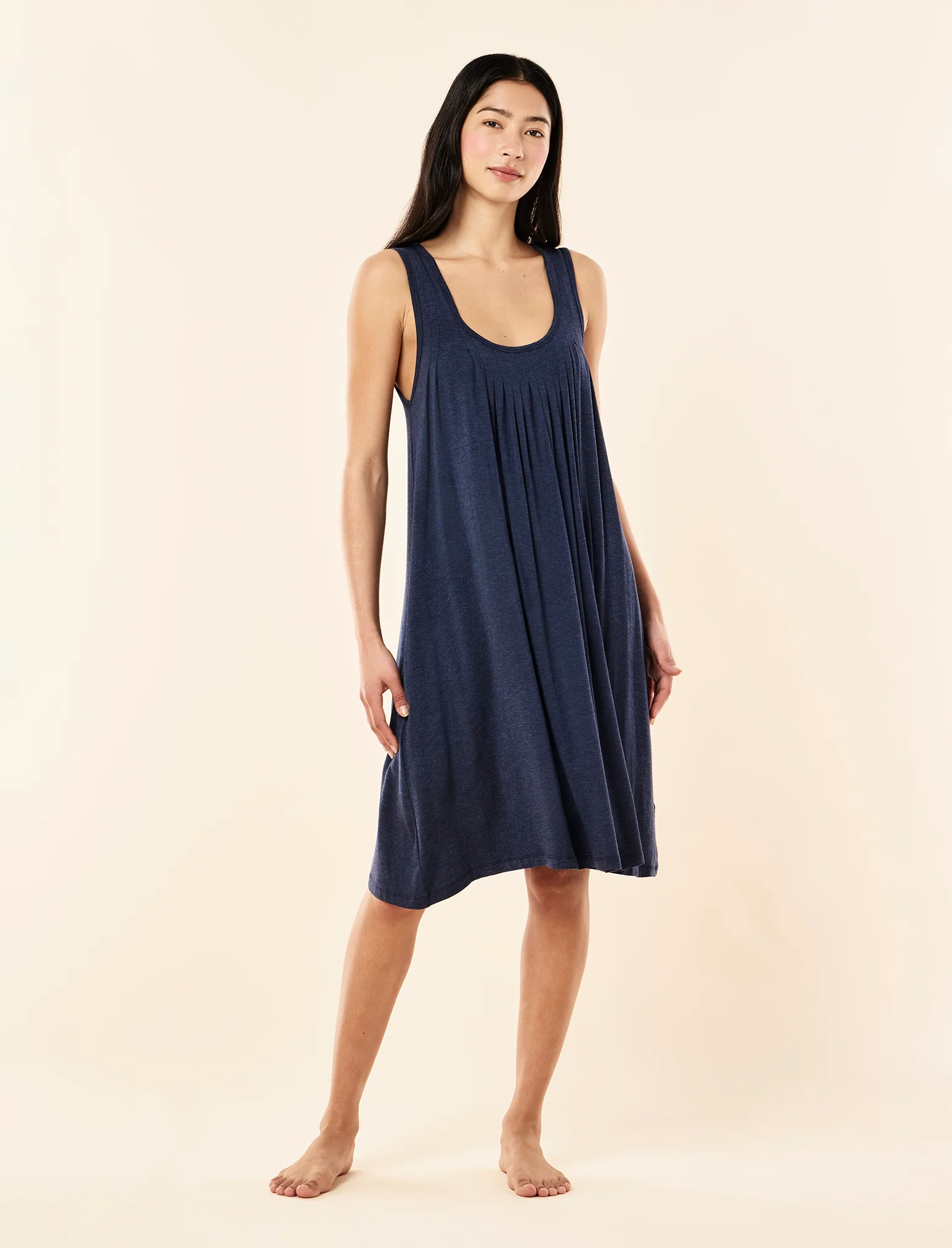 Kate Modal Soft Pleat Front Nightie - Image 5
