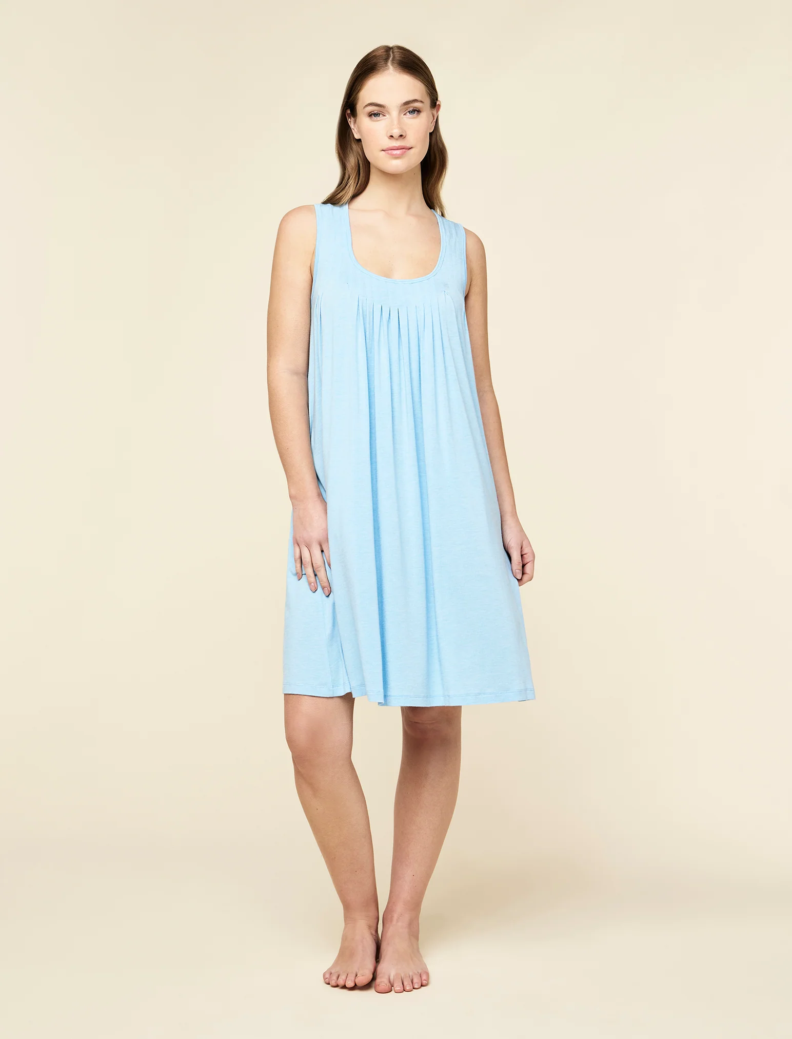 Kate Modal Soft Pleat Front Nightie - Image 2