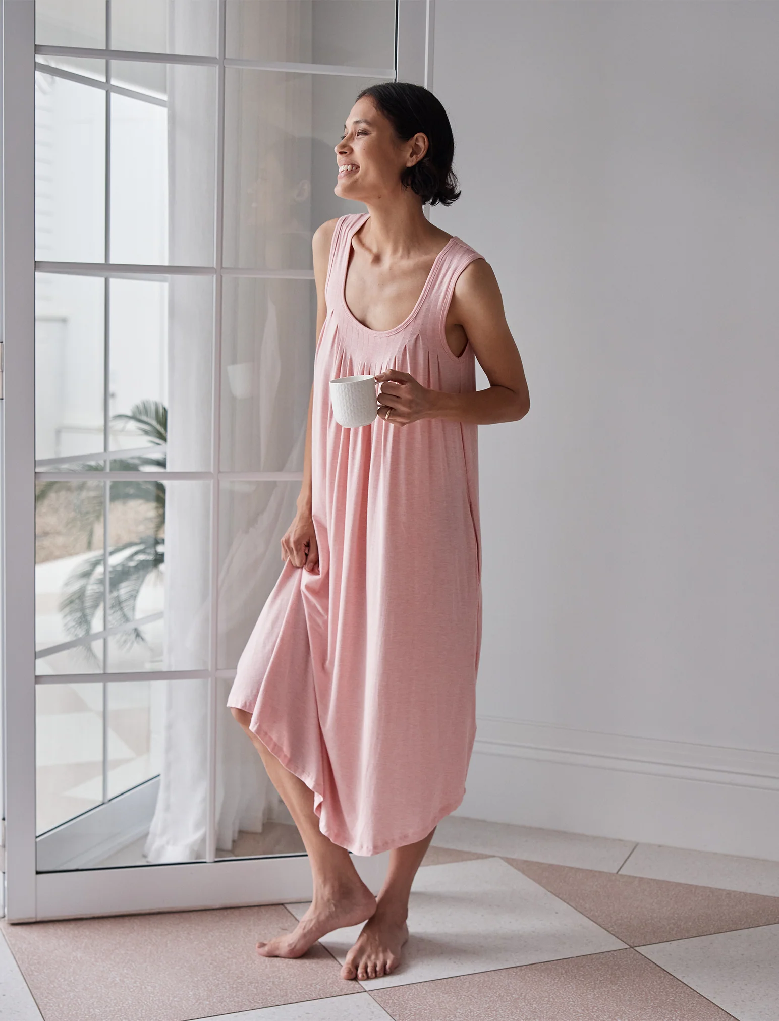 Kate Modal Soft Pleat Front Nightie - Image 14
