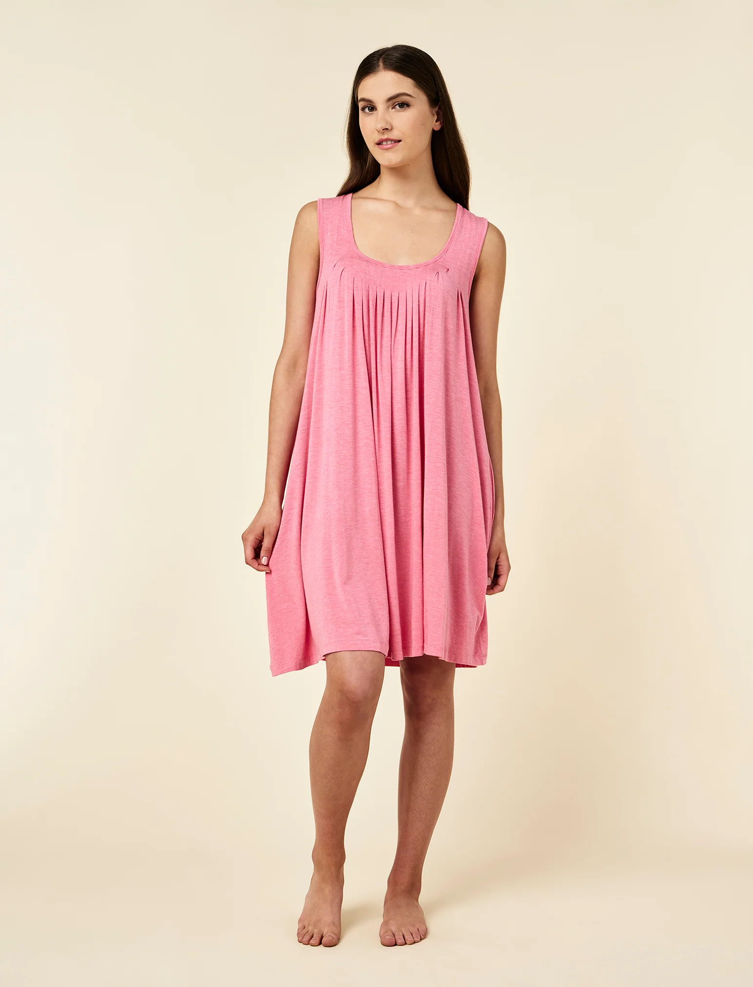 Kate Modal Soft Pleat Front Nightie - Image 4